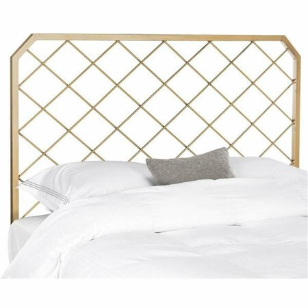 SAFAVIEH Stitch Queen Size Headboard, Antique Gold FOX6255A-Q